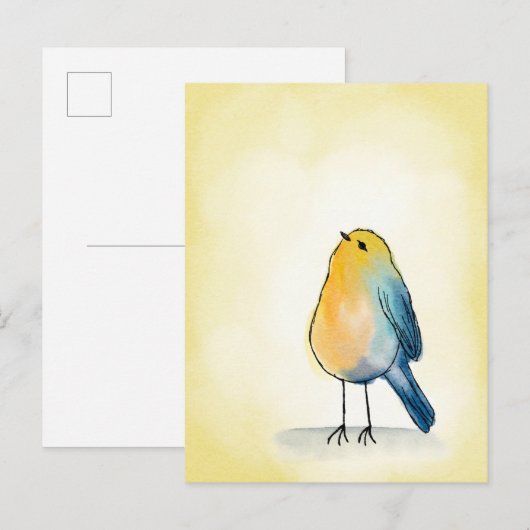 Just a happy little bird ポストカード (正面/裏面)