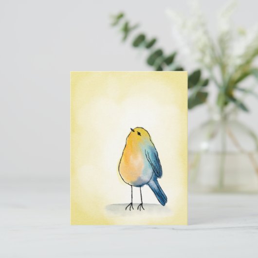 Just a happy little bird  ポストカード (スタンド正面)