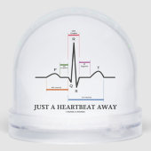 Just A Heartbeat Away Electrocardiogram EKG Humor (裏面)