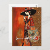 Just a Helloコーヒーと財布 ポストカード (正面/裏面)