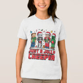 Just a Jolly Creeper Video Game Party Shirt トライブレンドＴシャツ (正面)