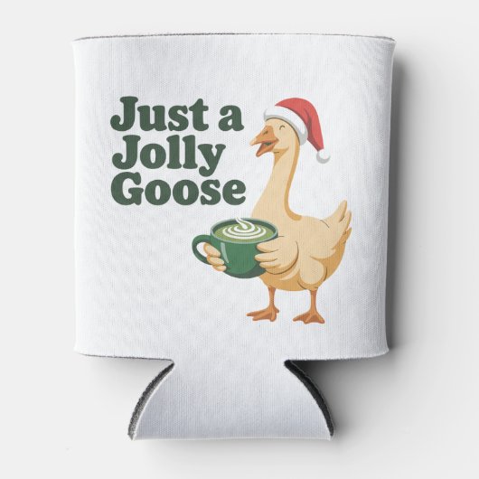 Just a Jolly Goose Christmas Bird Lovers  缶クーラー (正面)