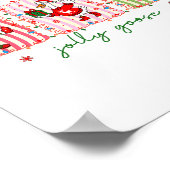 Just A Jolly Goose Christmas Lights Ne Bow Coquett ポスター (角)
