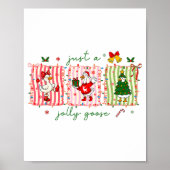 Just A Jolly Goose Christmas Lights Ne Bow Coquett ポスター (正面)
