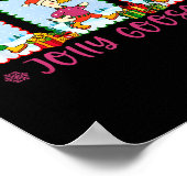 Just A Jolly Goose Christmas Santa Bow Xmas Light  ポスター (角)