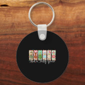 Just A Jolly Goose Funny Christmas Men Women Kids キーホルダー (正面)