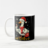 Just A Jolly Goose Nurse Christmas Funny Goose Nur コーヒーマグカップ (左)
