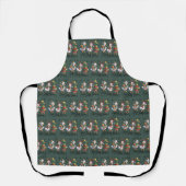 Just A Jolly Goose Patchwork Christmas Duck Funny  エプロン (正面)