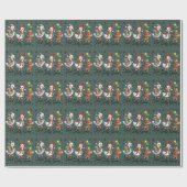 Just A Jolly Goose Patchwork Christmas Duck Funny  ラッピングペーパー (フラット)