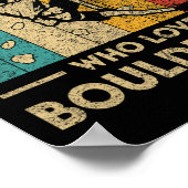 Just A Kid Who Loves Bouldering Funny Rock Climbin ポスター (角)