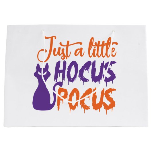 just a little hocus pocus ラージペーパーバッグ (正面)