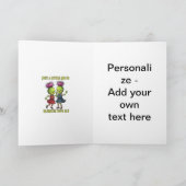 Just A Little Jig To Brighten Folded Holiday Card シーズンカード (内部)