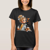 Just a Little Magic | Cute Cozy Girl  Tシャツ (正面)