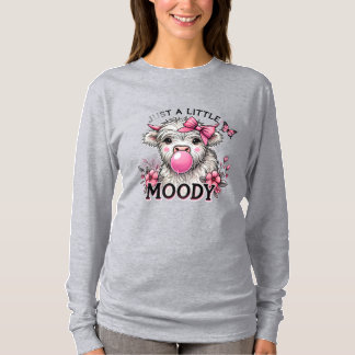 Just A Little Moody Baby Cow Tシャツ