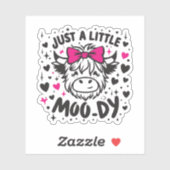 Just a little moody cow  シール (シート)