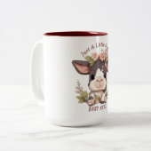 Just A Little Moody cow baby name ツートーンマグカップ (正面左)