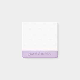 Just A Little Note Lilac Bow Watermark ポストイット