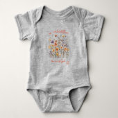 Just a Little Wildflower Baby Girl Bodysuit ベビーボディスーツ (正面)