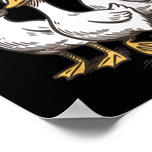 Just A Love Goose Funny Goose Happy Valentine’s Da ポスター (角)