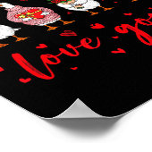 Just A Love Goose Funny Valentine Cute Goose For W ポスター (角)