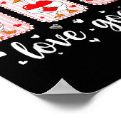 Just A Love Goose Funny Valentine Cute Goose For W ポスター (角)