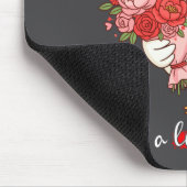 Just A Lovely Goose Bouquet Roses Floral Valentine マウスパッド (コーナー)