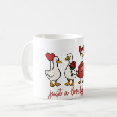 Just a Lovely Goose Cute Goose Coffee Mug コーヒーマグカップ (正面左)