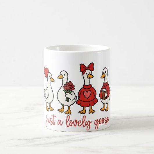 Just a Lovely Goose Cute Goose Coffee Mug コーヒーマグカップ (中央)