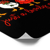 Just A Lovely Goose Cute Nk Silly Goose Valentine' ポスター (角)