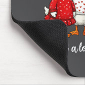 Just A Lovely Goose Cute Silly Goose Valentine's D マウスパッド (コーナー)