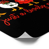 Just A Lovely Goose Valentine Duck Funny Geese Val ポスター (角)