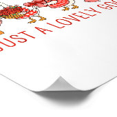 Just A Lovely Goose Valentines Day Cute Heart Goos ポスター (角)