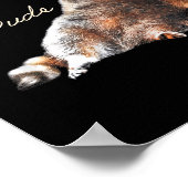 Just A Lowkey Chill Dude Cute Raccoon Funny Meme  ポスター (角)