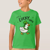 Just A Lucky Duck Cute St. Patrick's Day Tシャツ (正面)