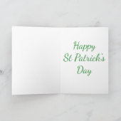 Just A Lucky Leprechaun Duck Funny St Patricks Day カード (内部)