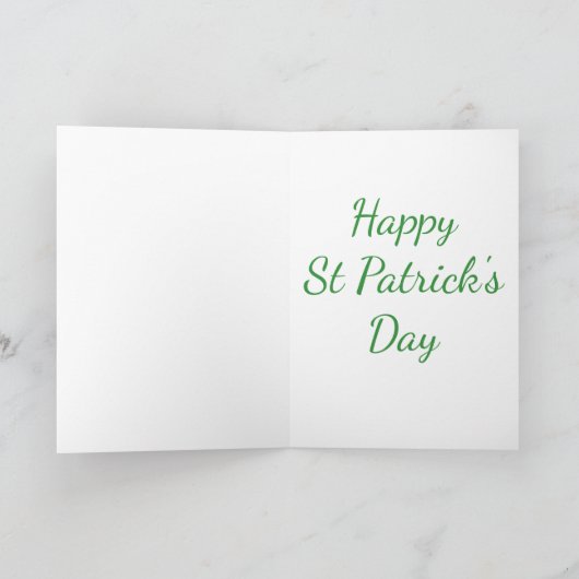 Just A Lucky Leprechaun Duck Funny St Patricks Day カード (内部)