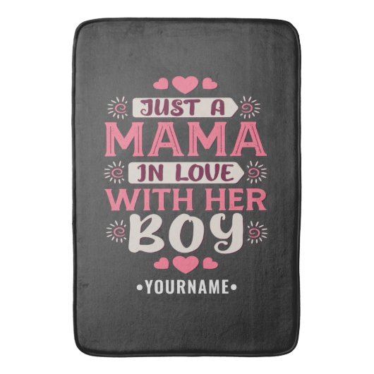 Just a Mama in love with Her Boy バスマット (正面縦)