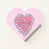 Just a Matcha Girl Heart Aesthetic – Pink Cute  ノートブック (裏面)