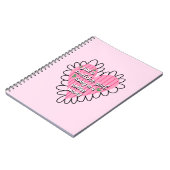 Just a Matcha Girl Heart Aesthetic – Pink Cute  ノートブック (左側)