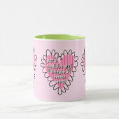 Just a Matcha Girl Heart Aesthetic – Pink Cute  マグカップ (中央)
