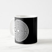 Just a Maze on Black コーヒーマグカップ (正面左)