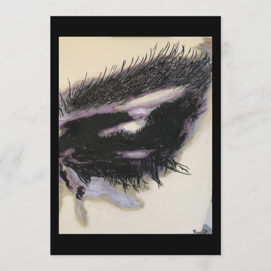 ‘Just a Memory’ Painting on a Small-Scale Print  招待状 (正面)