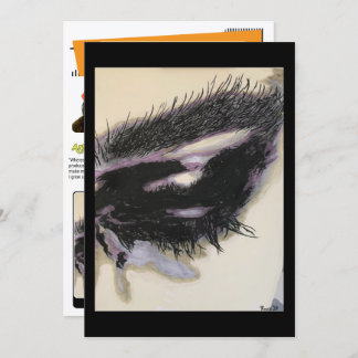 ‘Just a Memory’ Painting on a Small-Scale Print  招待状