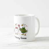 Just A Merry Goose Festive Holiday Design コーヒーマグカップ (正面右)