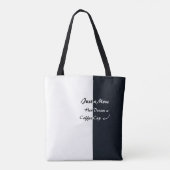 Just a Mom Coffee Dream Minimal Typography トートバッグ (裏面)