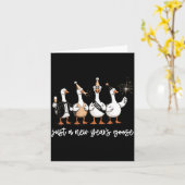 Just A New Year Goose 2026 Happy 2026 New Years  カード (黄色い花)