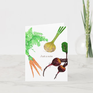 Just a note Vegetable trio Notecards ノートカード