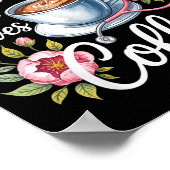 Just A Nurse Who Loves Coffee Funny Nursing Design ポスター (角)