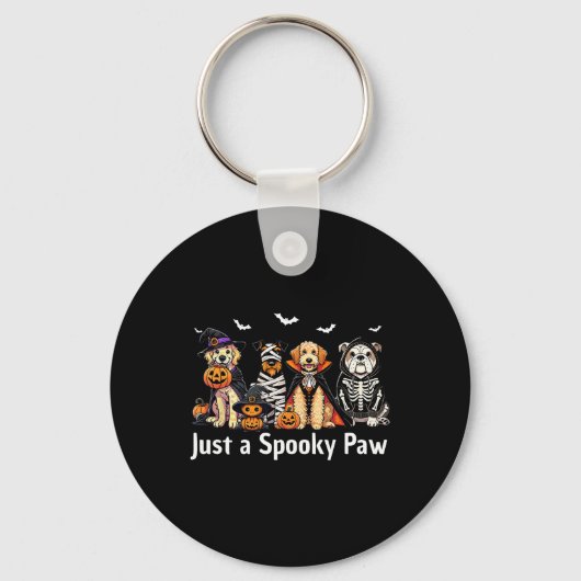 Just A Paw 不気味ハロウィーン犬の愛秋犬M キーホルダー (正面)