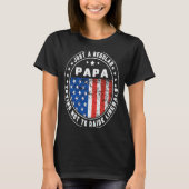 Just A Regular Papa Raise Liberals USA American Fl Tシャツ (正面)